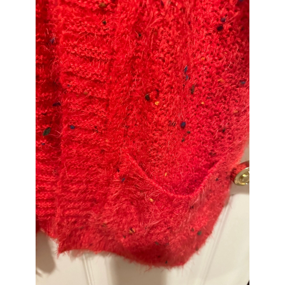 BCBGMAXAZRIA Women's Cardigan Large Pink Red - Picture 5 of 5